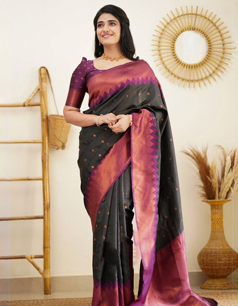 Woven Design Zari Pure Silk Kanjeevaram Saree