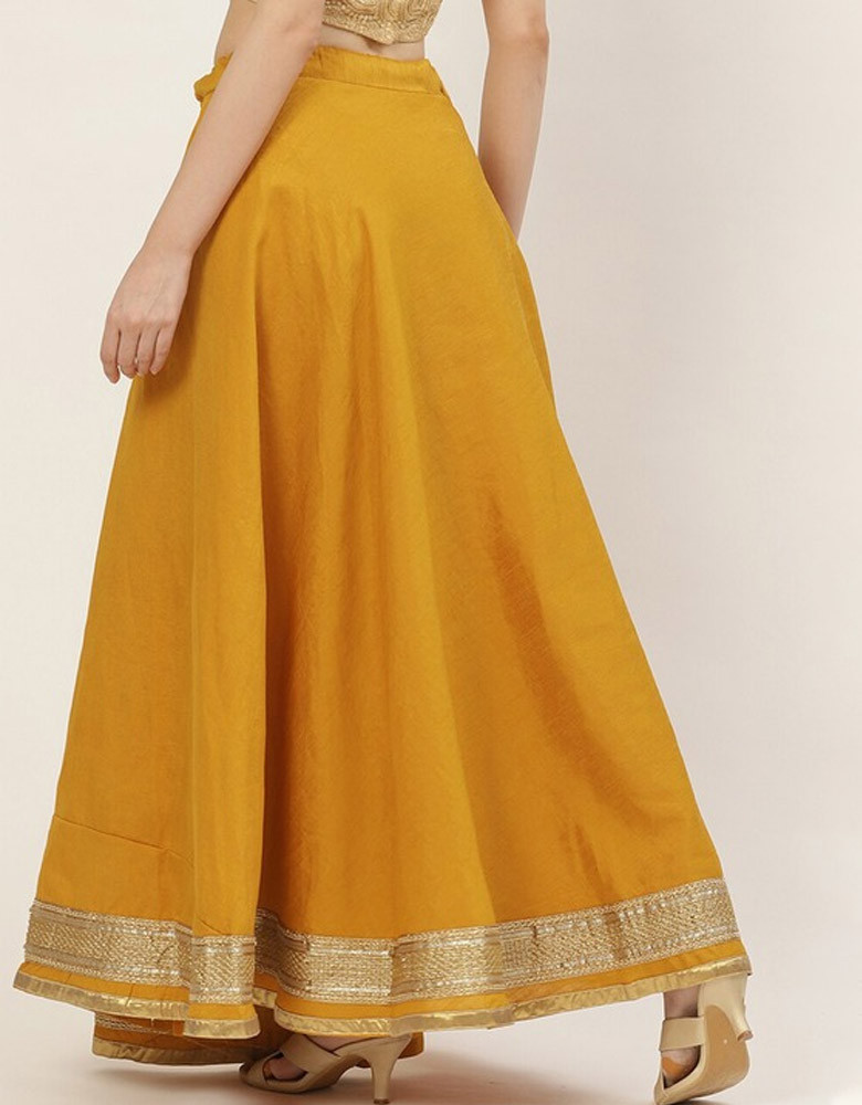 Women Maxi-Length Flared Lehenga Ethnic Skirt