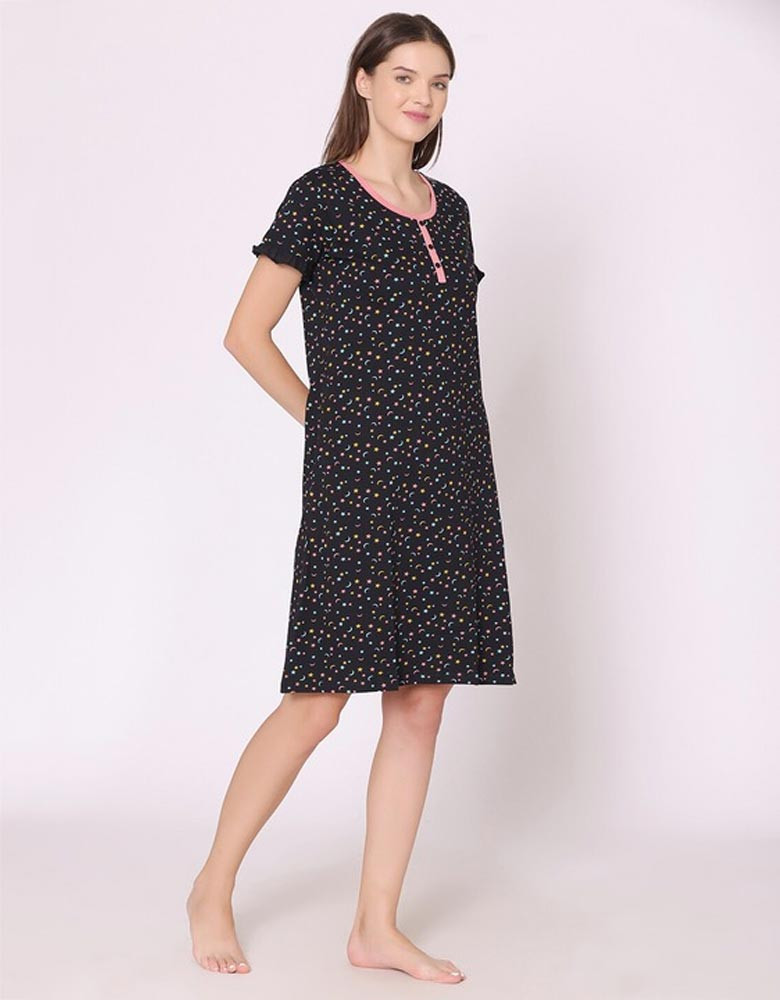 Women Printed Nightdress