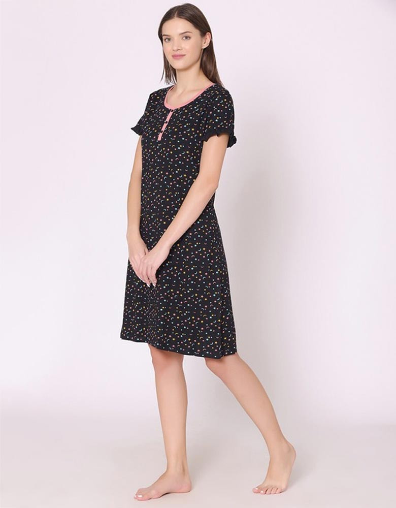 Women Printed Nightdress