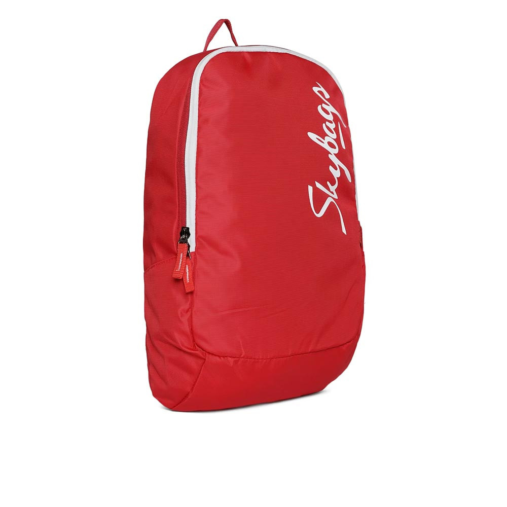 Unisex Red Brand Logo Backpack