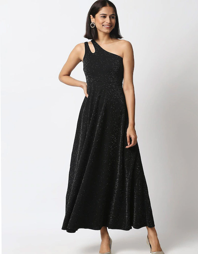 Black Embellished Maxi Dress