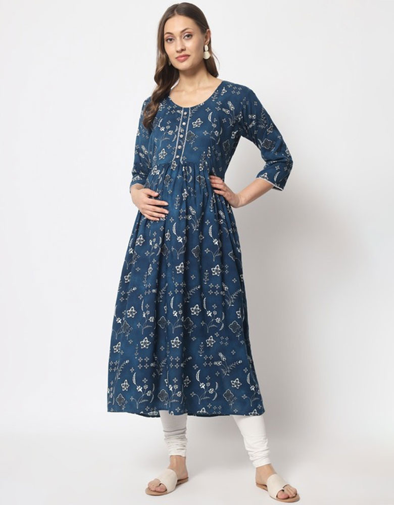 Women Ethnic Motifs Printed Maternity Kurta