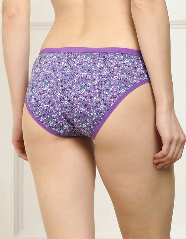 Women Pack Of 6 Printed Cotton Hipster Briefs