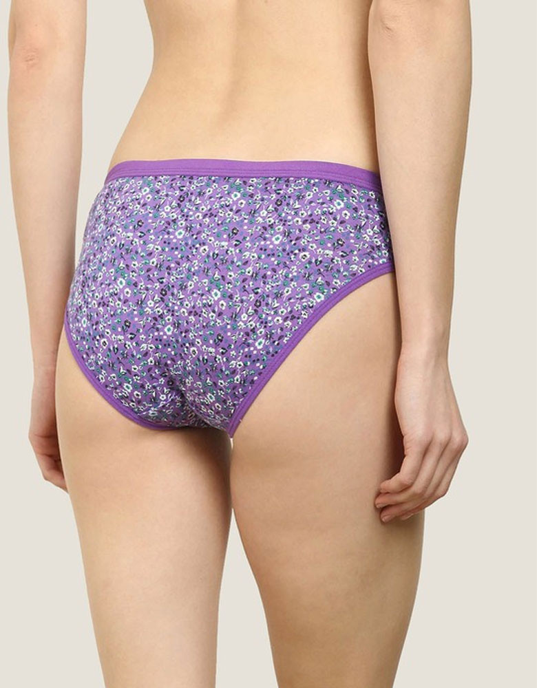 Women Pack Of 6 Printed Cotton Hipster Briefs