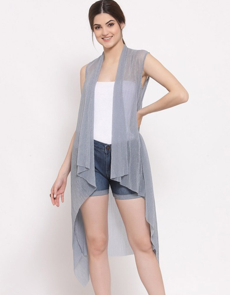 Women Open Front Longline Shrug