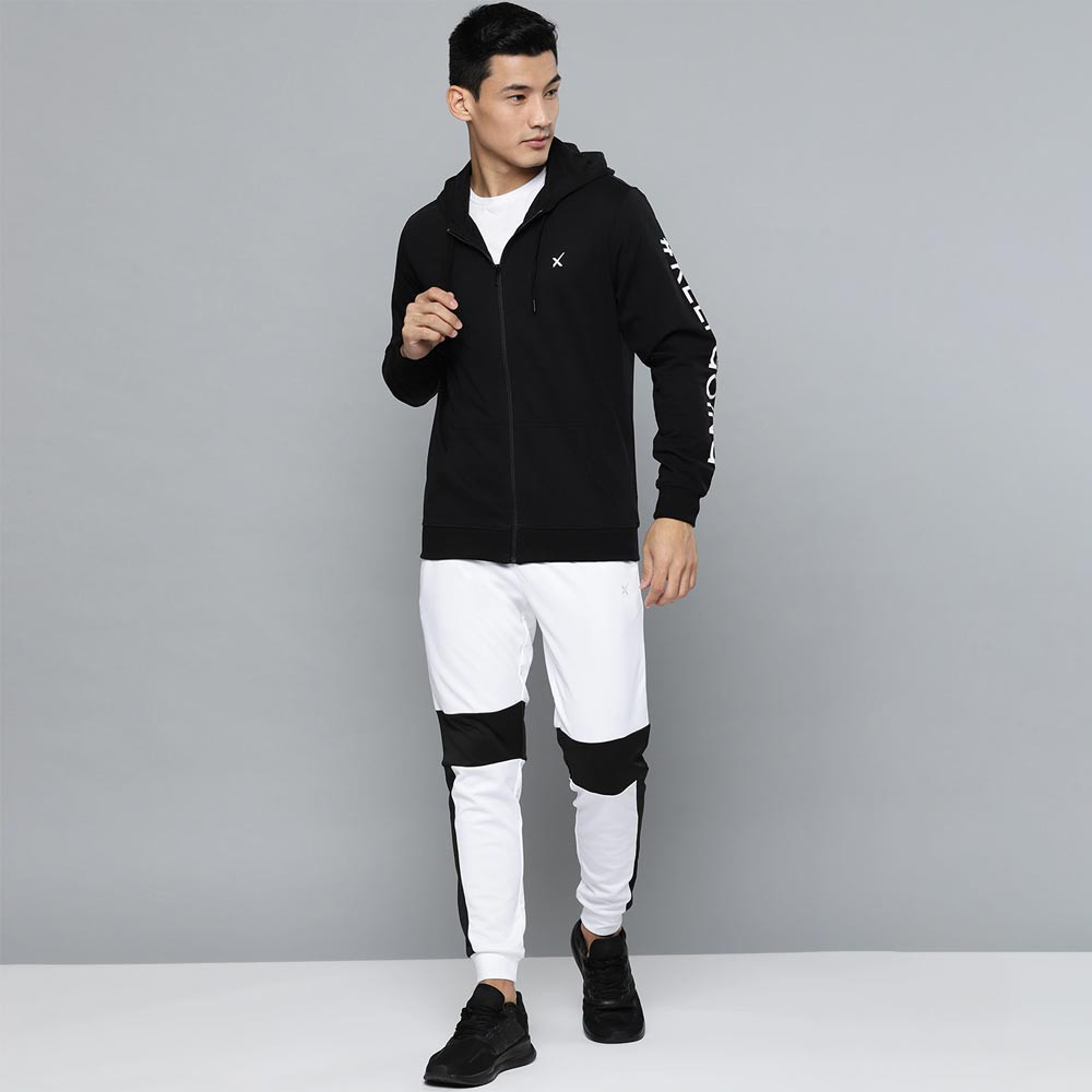 Men Lifestyle Hooded Printed Sweatshirt