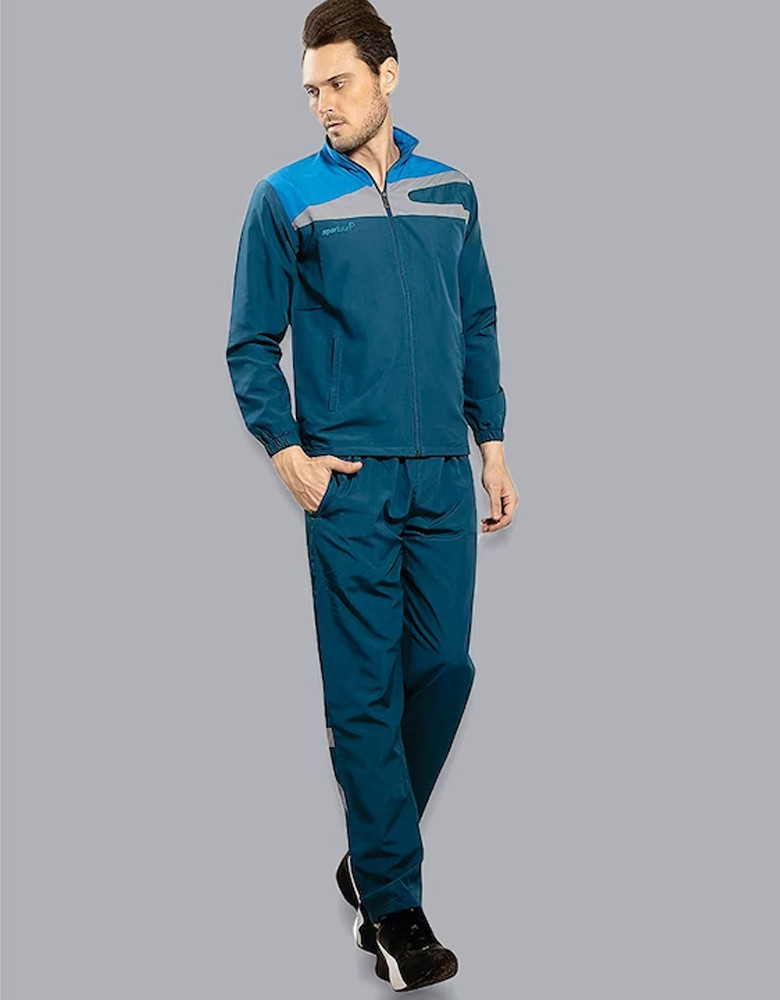 Men Solid Tracksuit