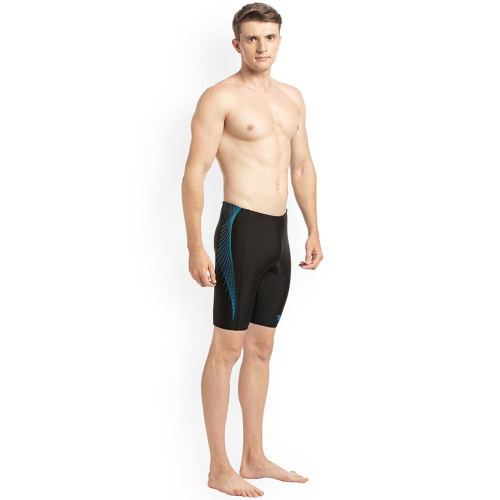 Men Black Solid Swim Bottoms