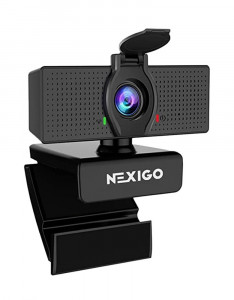 NexiGo N60 1080P Web Camera, HD Webcam with Microphone, Software Control & Privacy Cover, USB Computer Camera, 110-degree FOV, Plug and Play, for Zoom/Skype/Teams, Conferencing and Video Calling