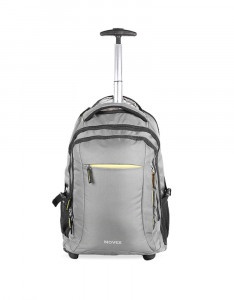 Unisex Grey Solid Travel Backpack