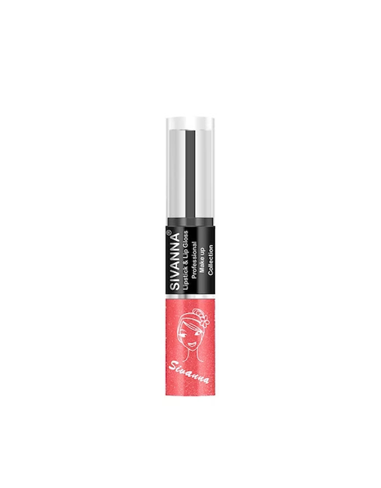 2-in-1 Professional Makeup Lipstick & Lip Gloss - DK061 22