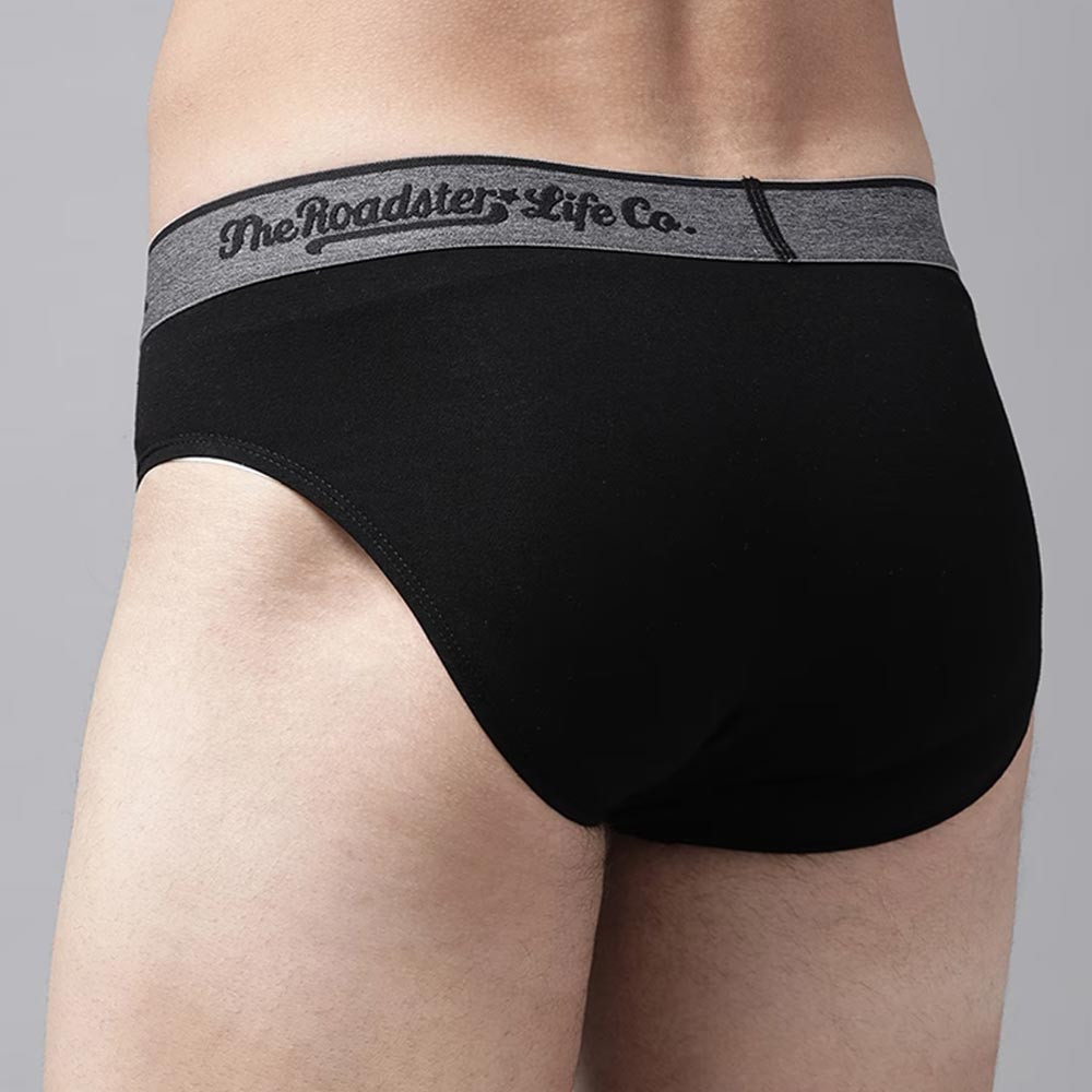 Men Pack of 3 Solid Briefs RDST-BRF1-3PP