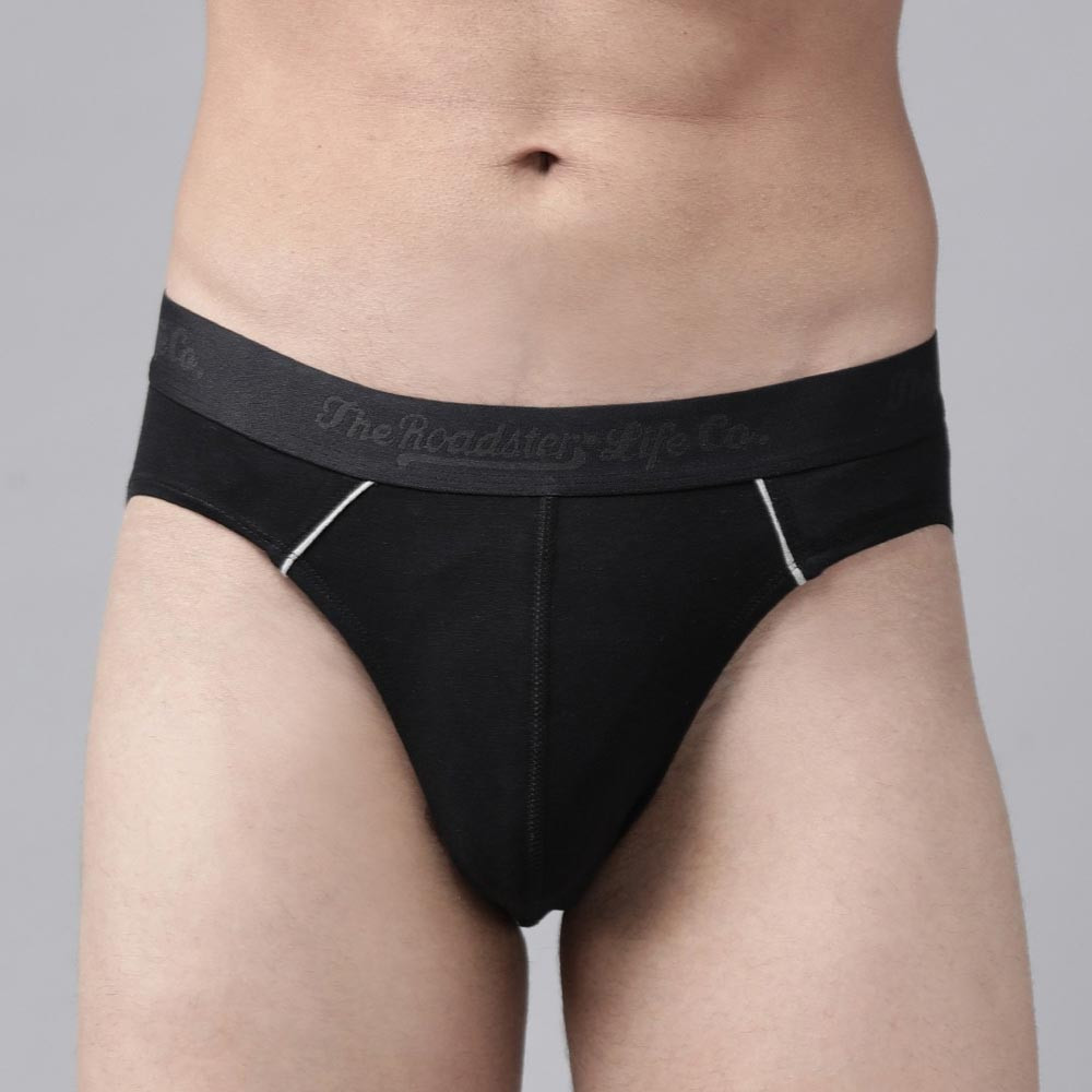 Men Pack of 3 Solid Hipster Briefs