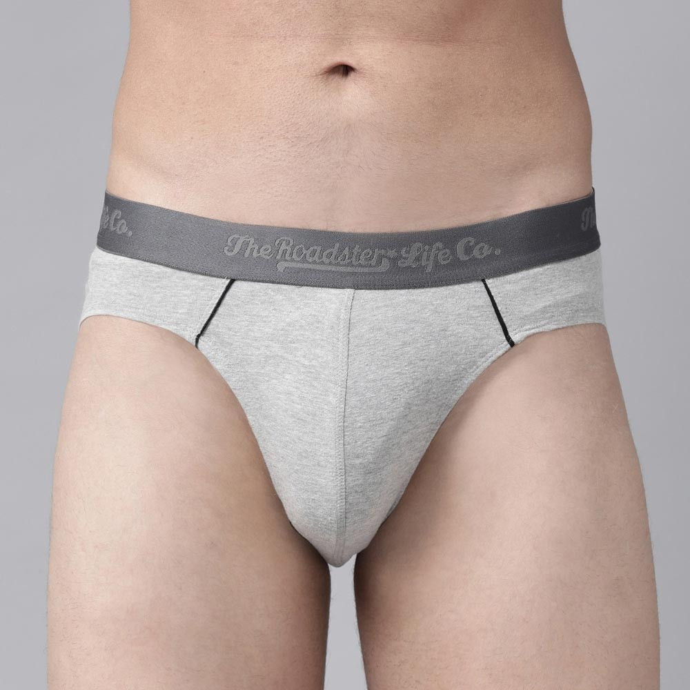 Men Pack of 3 Solid Hipster Briefs