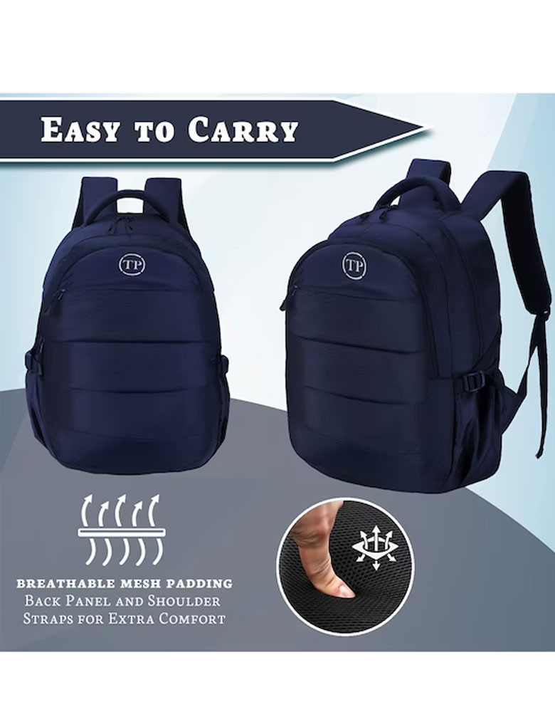 Brand Logo Backpack with Compression Straps