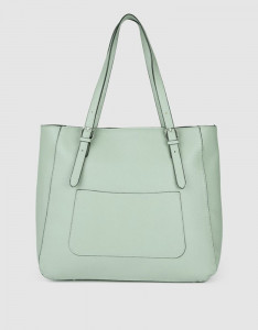 Women Sage Green Structured Shoulder Bag