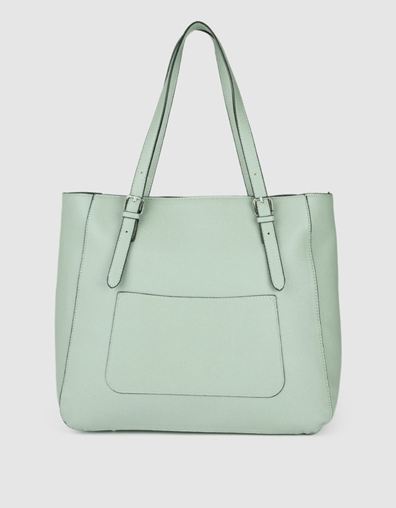 Women Sage Green Structured Shoulder Bag