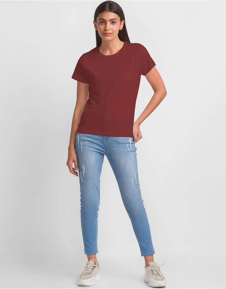 Pure Cotton Round Neck T-shirt