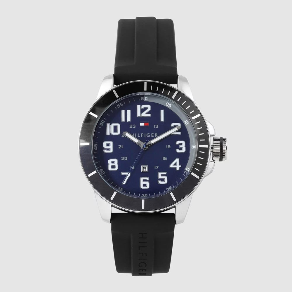 Men Navy Blue Analogue Watch