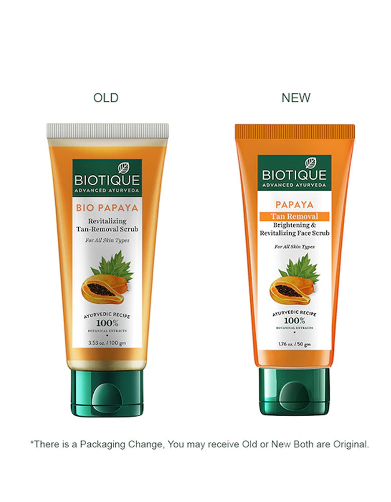 Bio Papaya Revitalizing Tan Removal Scrub for All Skin Types 100 g